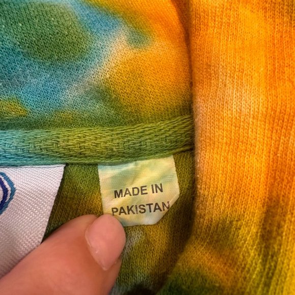 NASA Tie-Dye Hoodie Kangaroo Sweatshirt Size: Medium - Picture 5 of 5